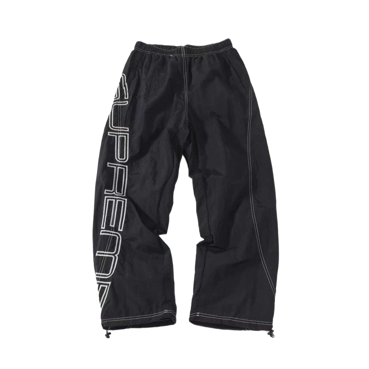 Patchwork Embroidered Knit Sweatpants