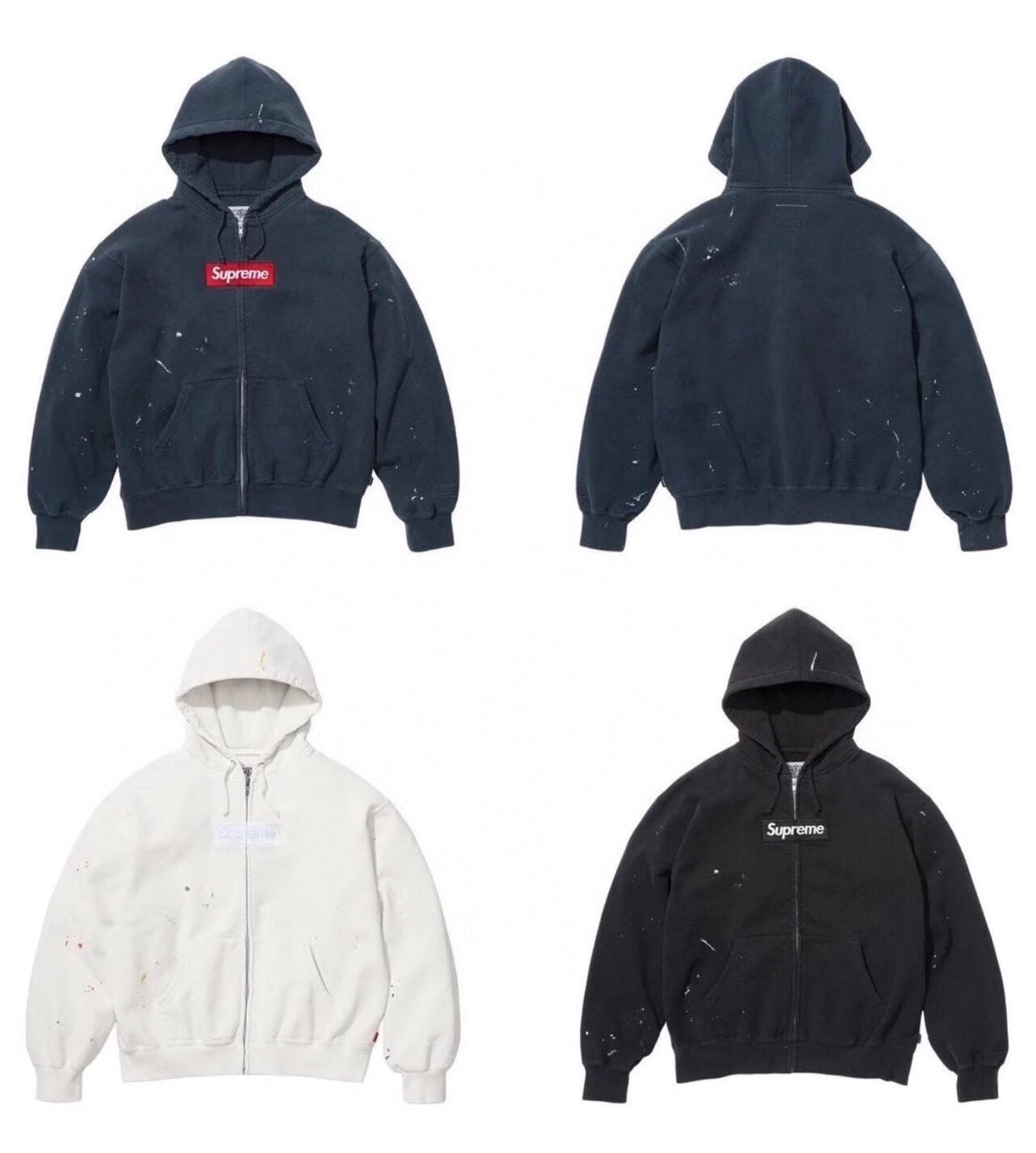 Ink Splash Zip Hoodie