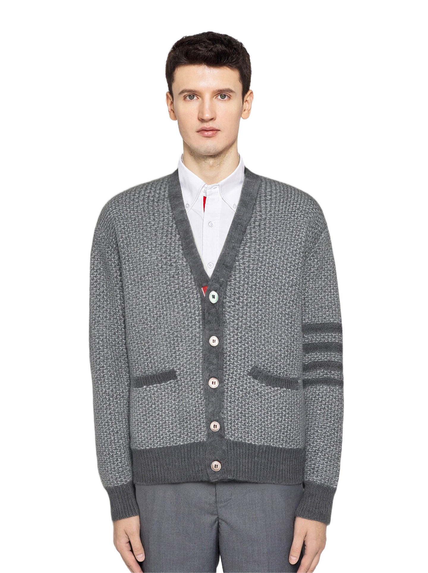 2025SSS Chunky Knit Sweater Jacket  TREND
