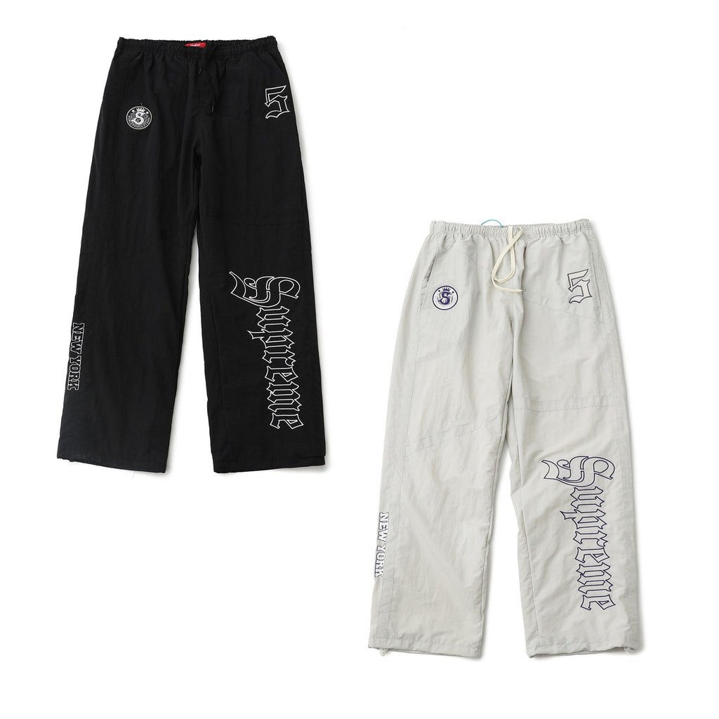 Logo Appliqué American-Style Pants