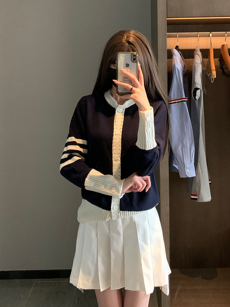 2025S Womens perforated jacket with placket  TREND
