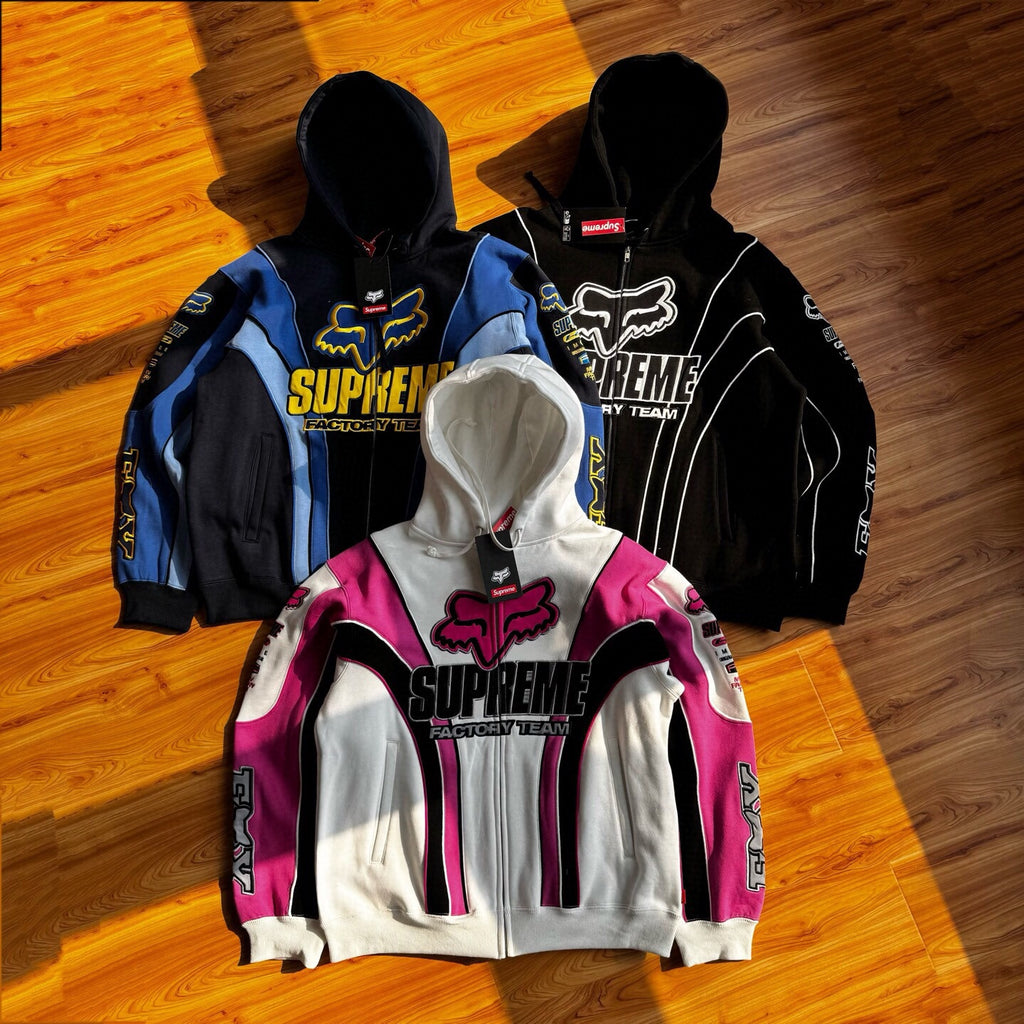 Graphic Print Zip-Up Hoodie