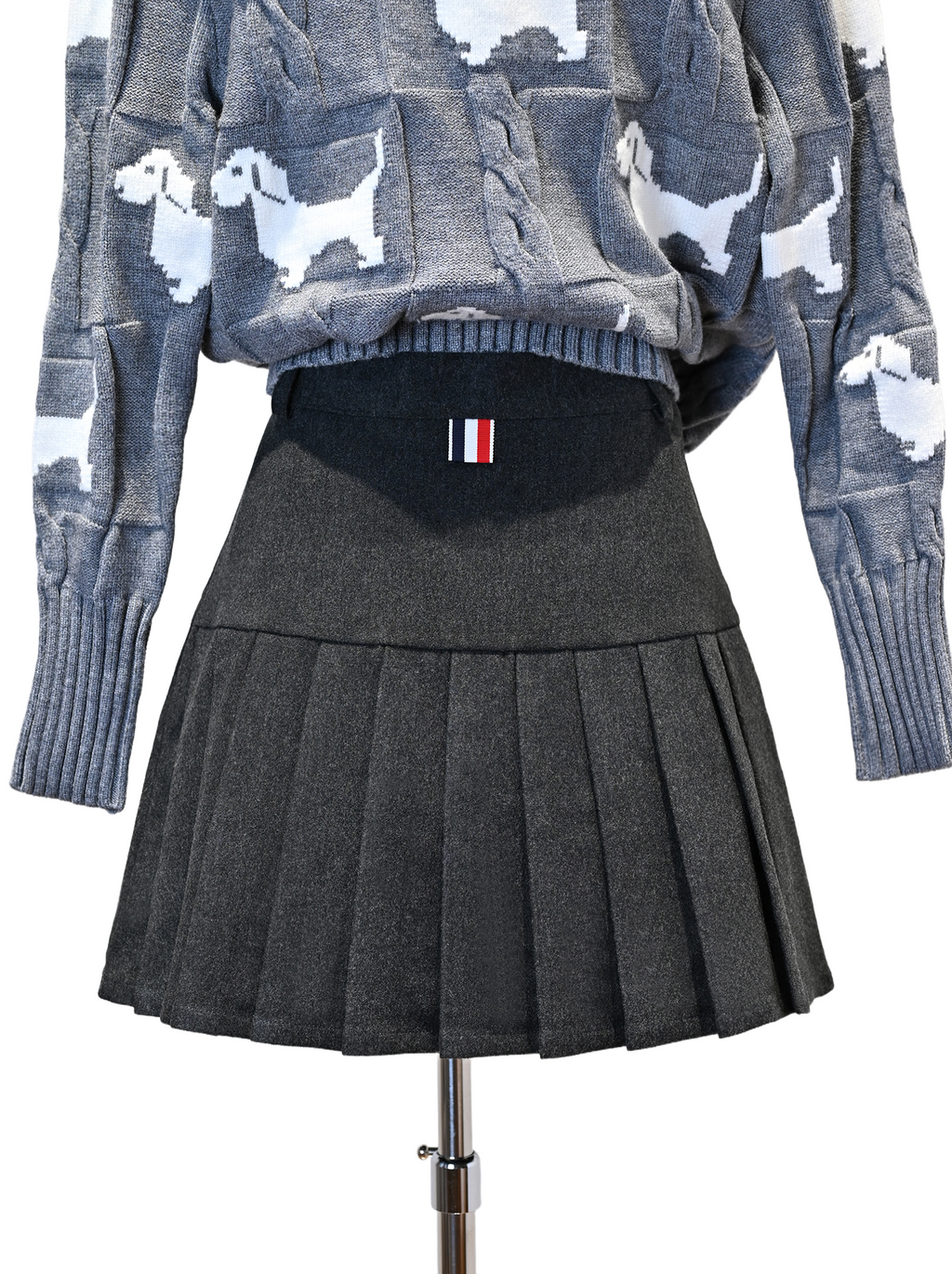 wool pleated skirt  TREND