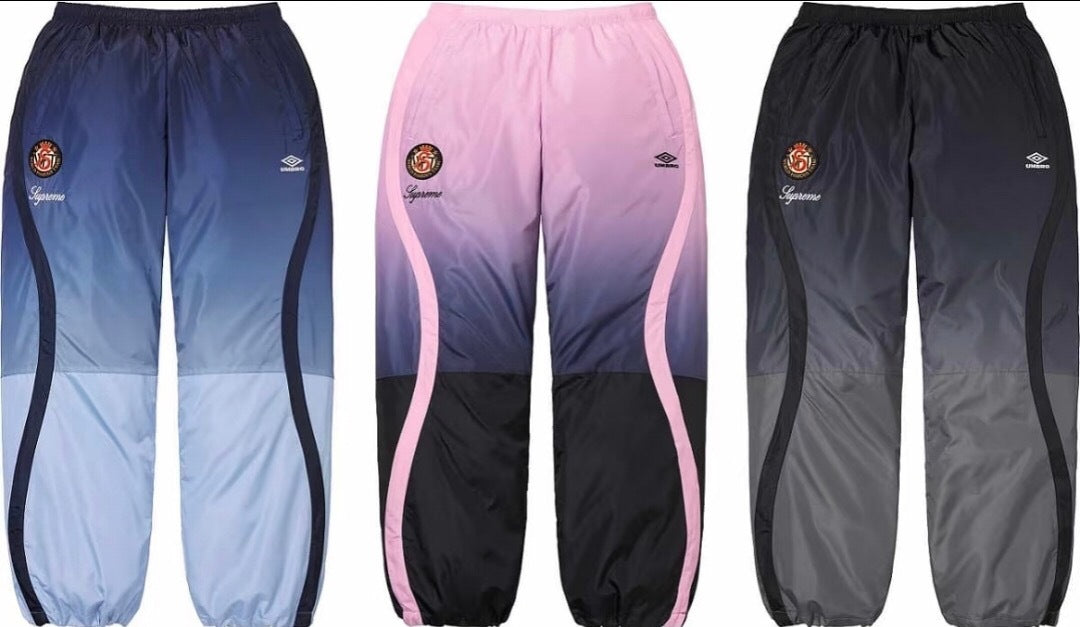 Gradient Embroidered Logo Zip Track Pants