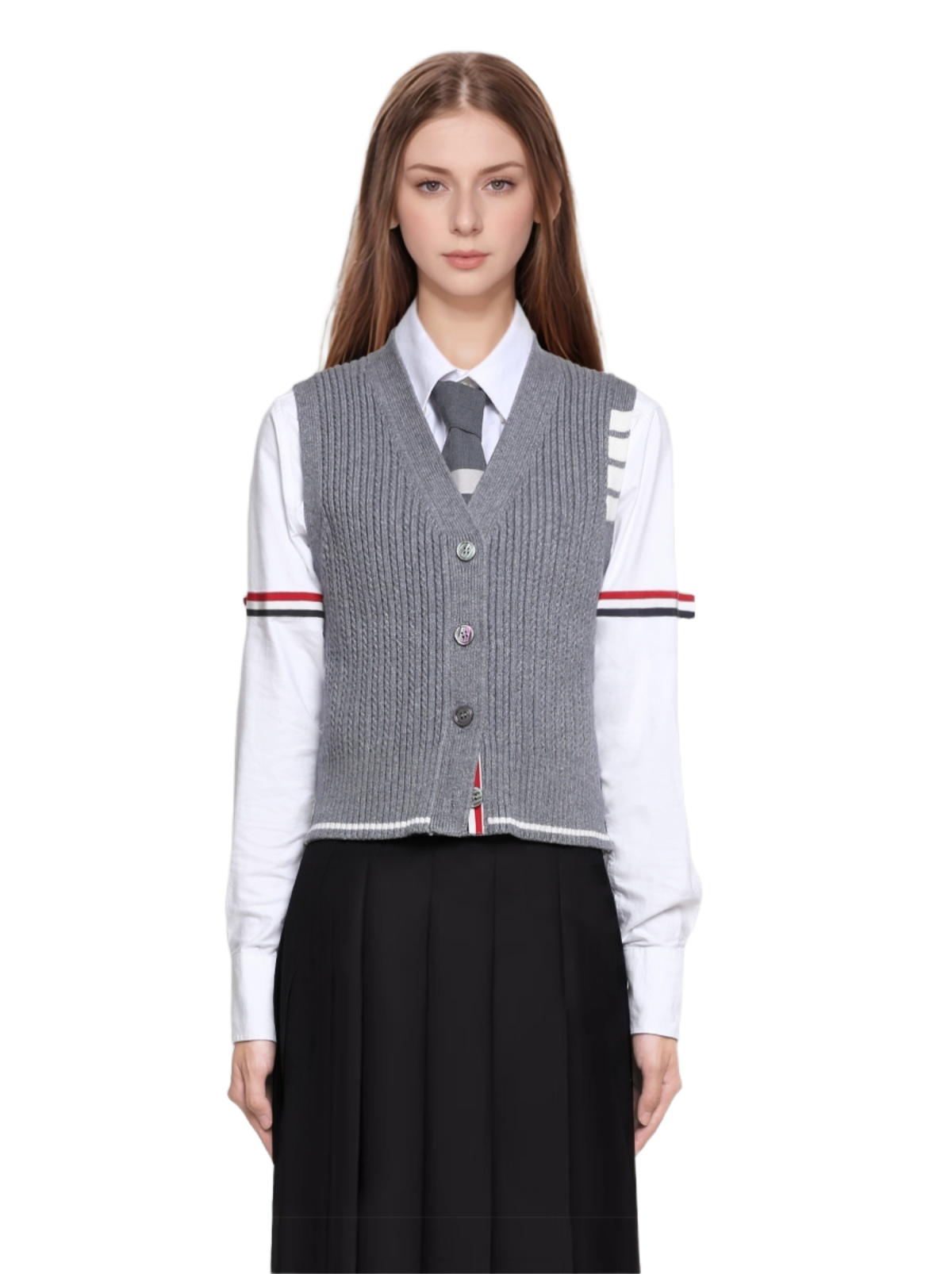 Ribbon knitted cardigan????????  TREND