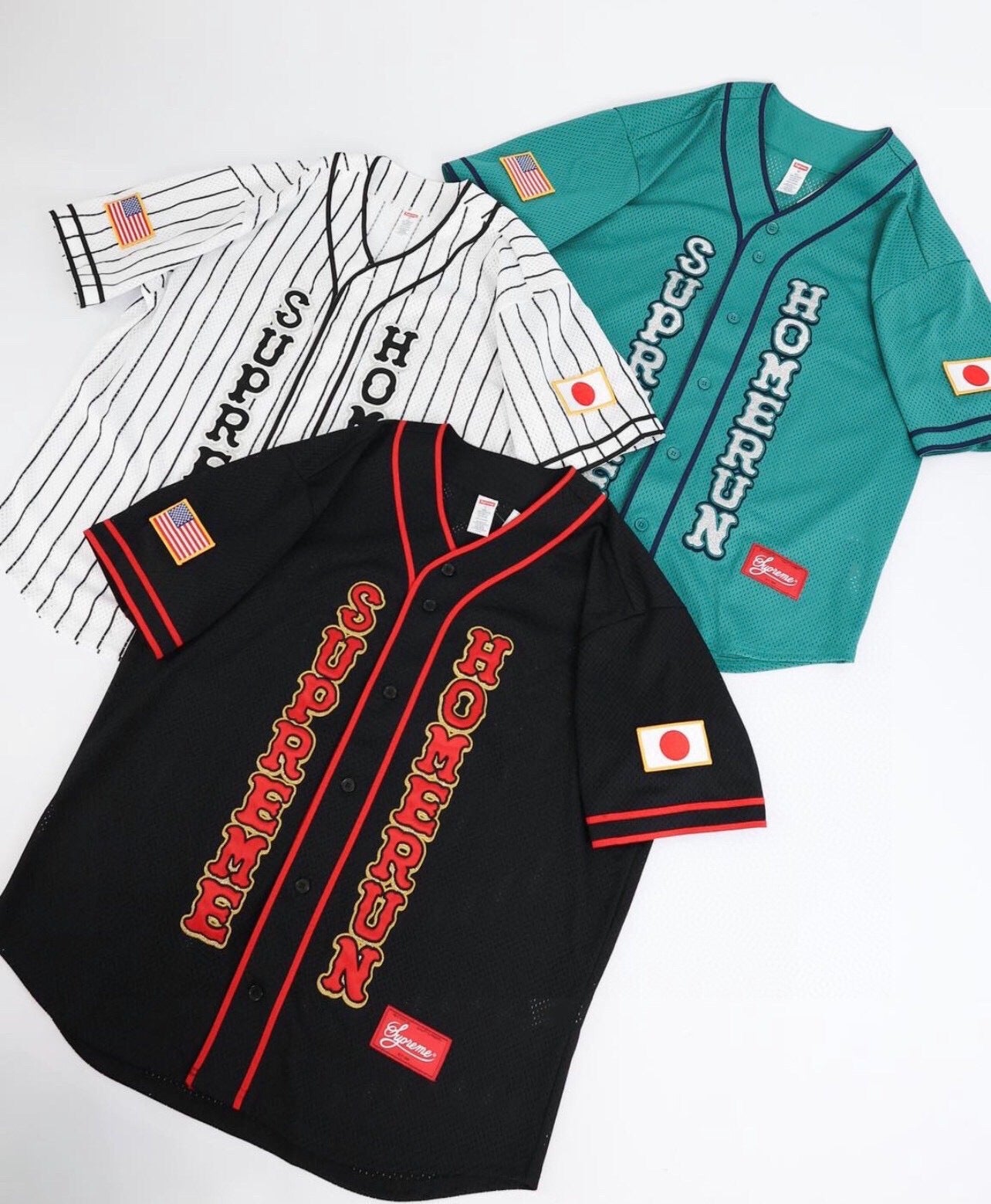 Label Logo Mesh Baseball Shirt