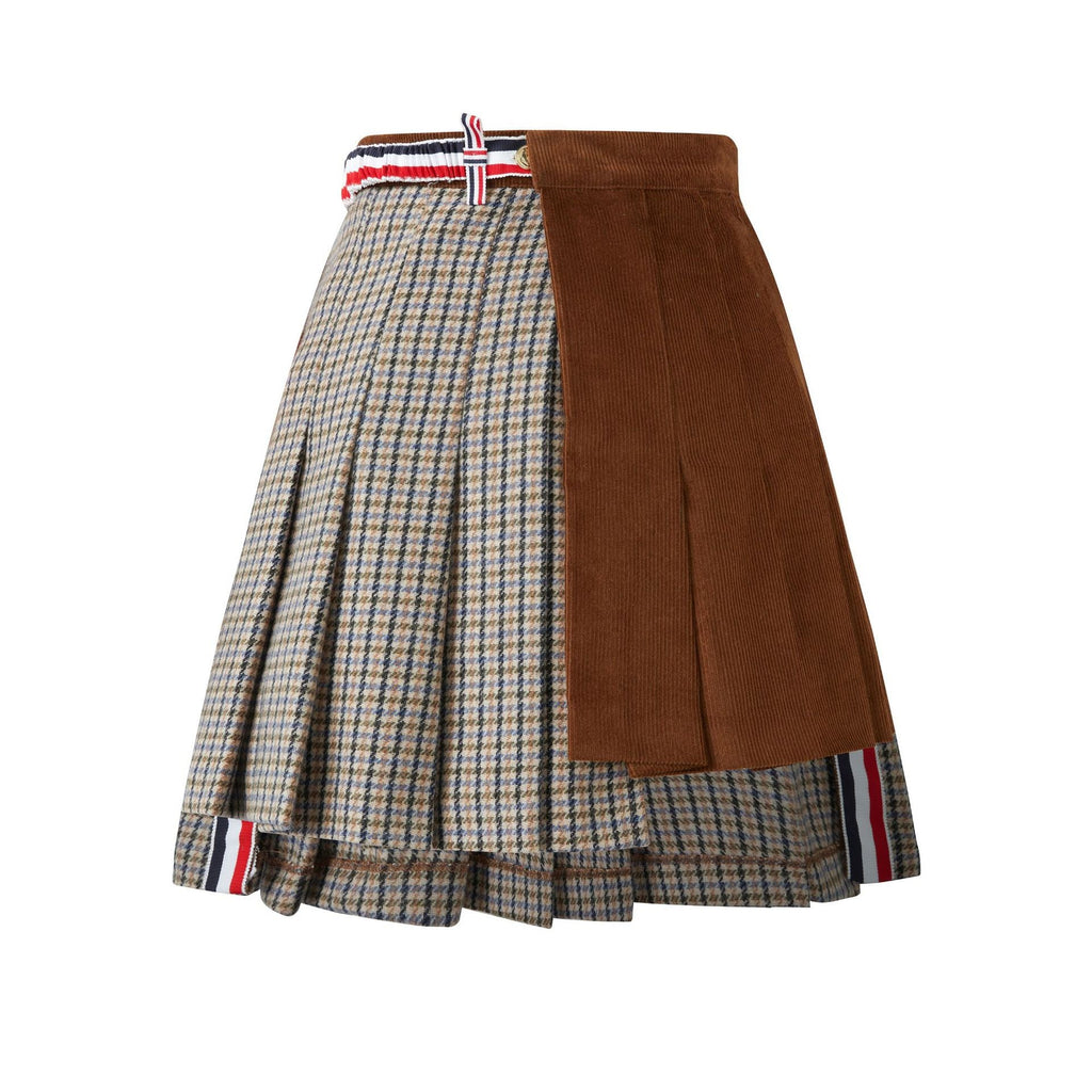 2025SS Contrast color plaid skirt  TREND
