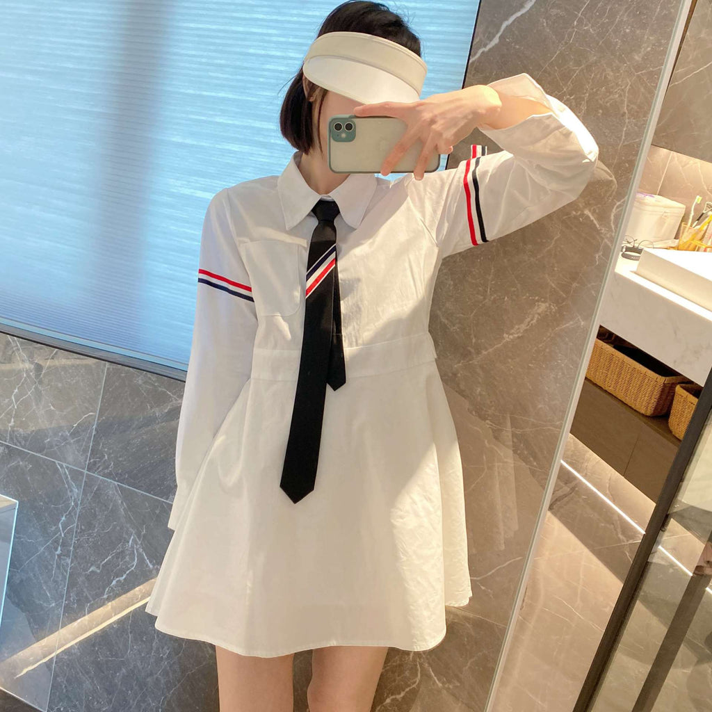 THOM  Four stripes long sleeve shirt¡ꡧ?¡ä??? THOM TREND