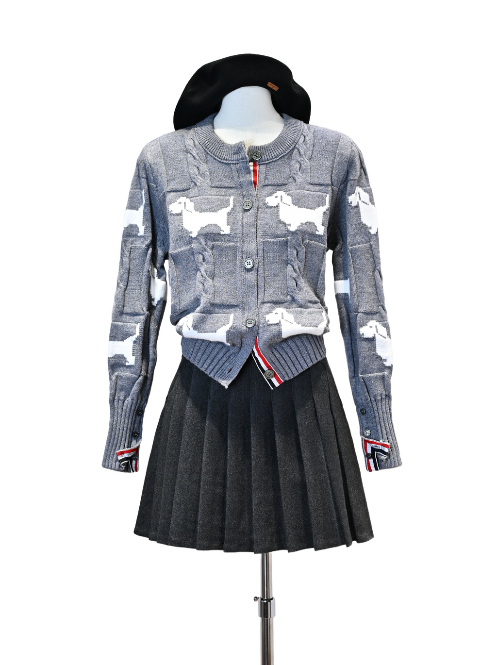 wool pleated skirt  TREND