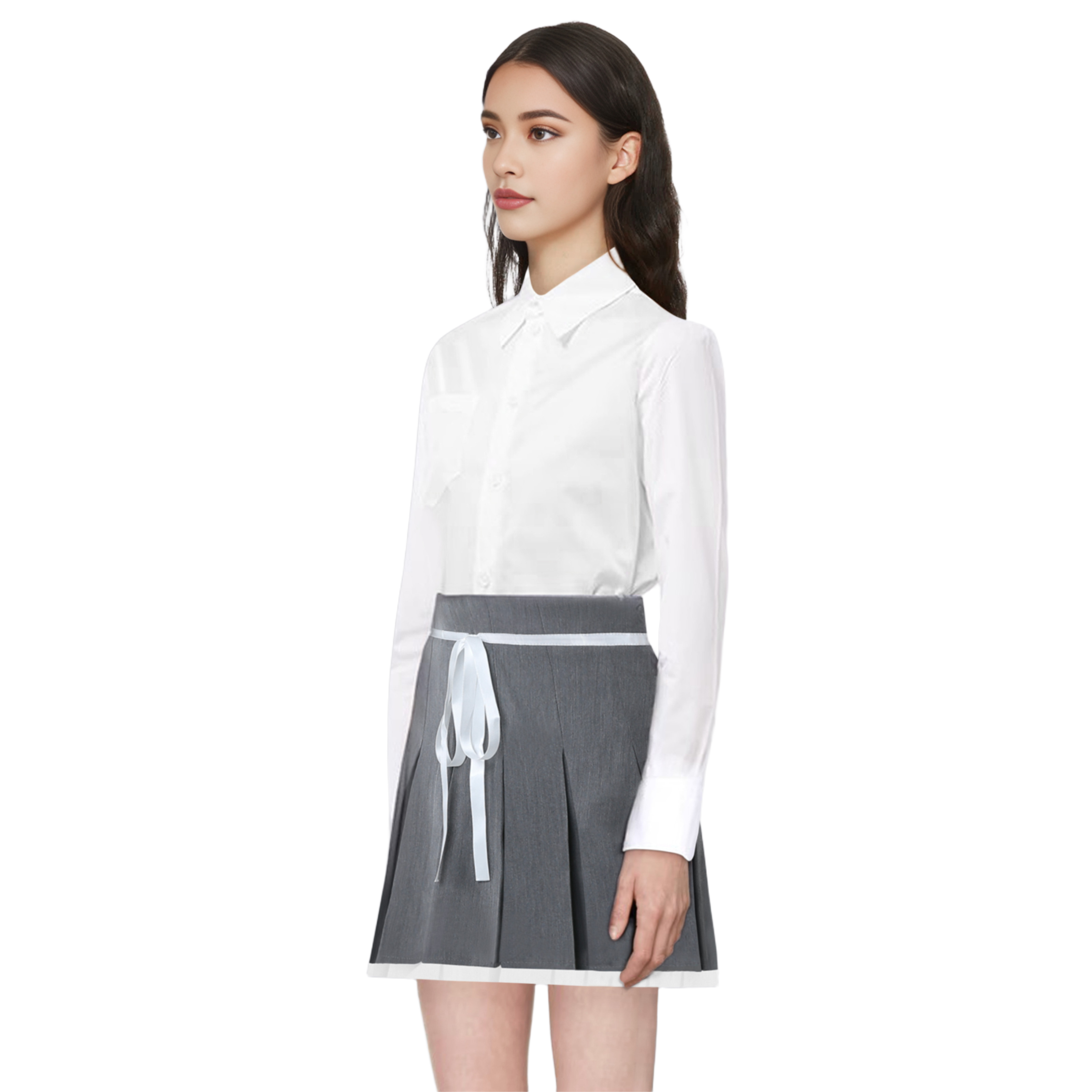  Drawstring pleated skirt  TREND