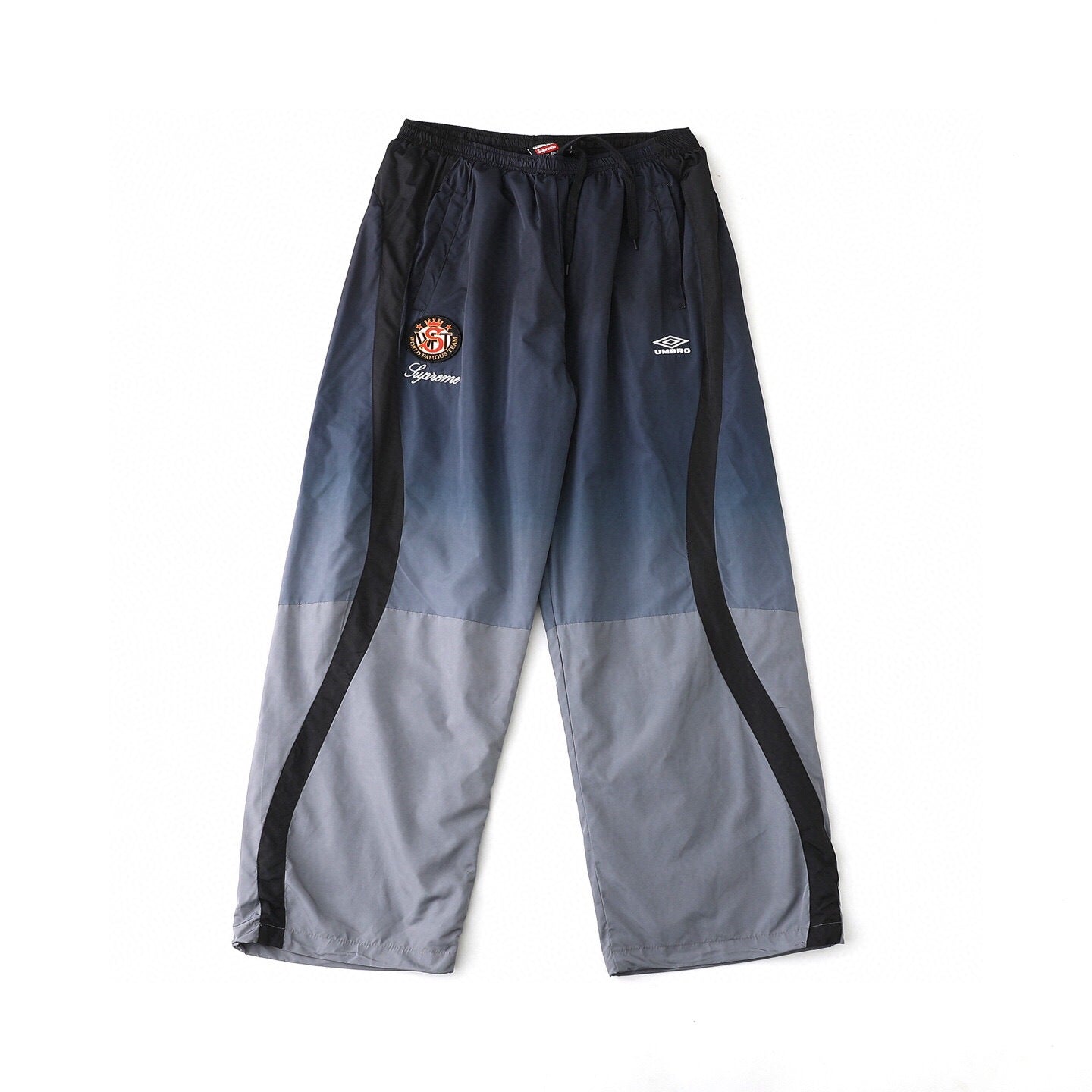 Gradient Embroidered Logo Zip Track Pants