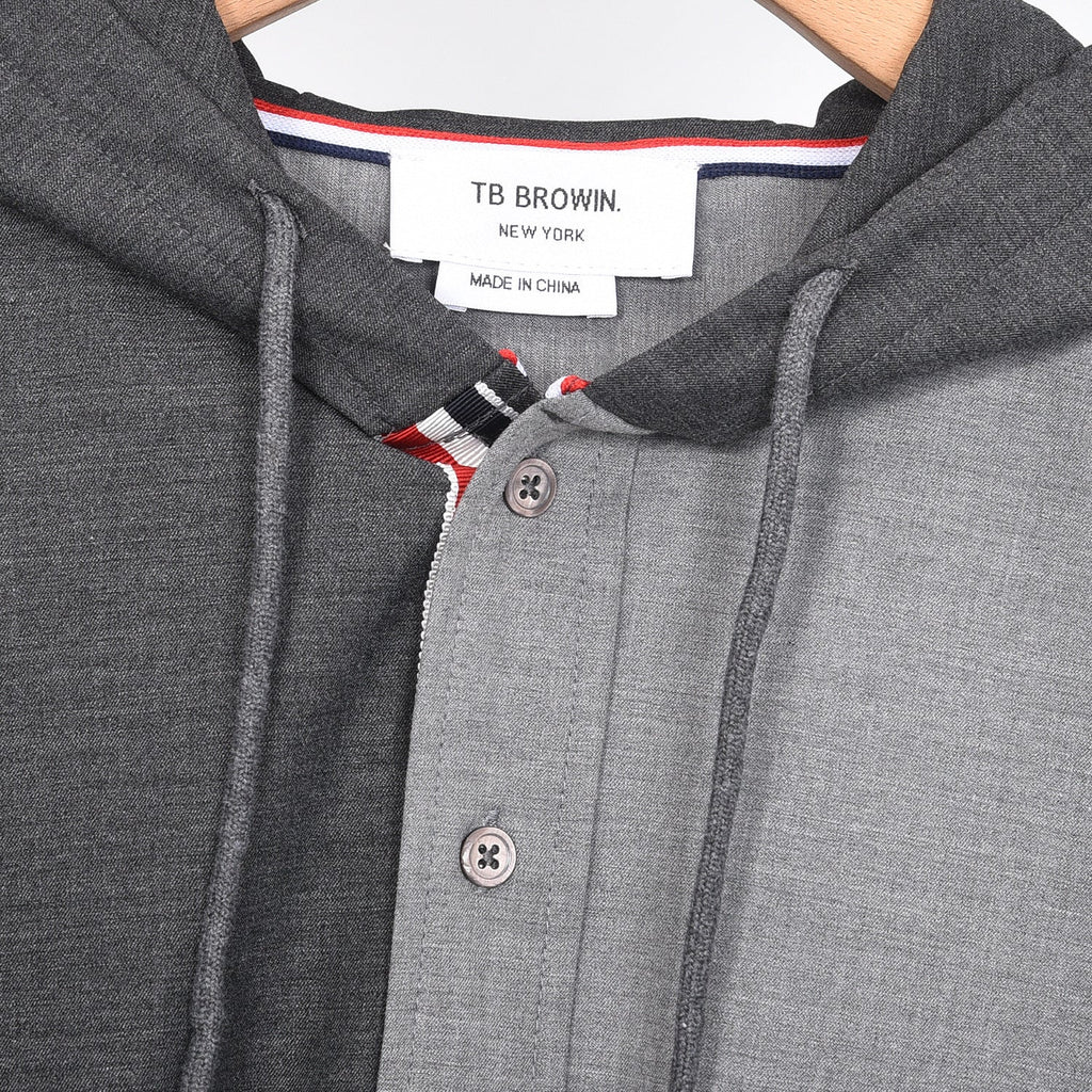 2025SS color-block hooded shirt  TREND