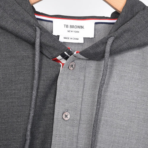 2025SS color-block hooded shirt  TREND