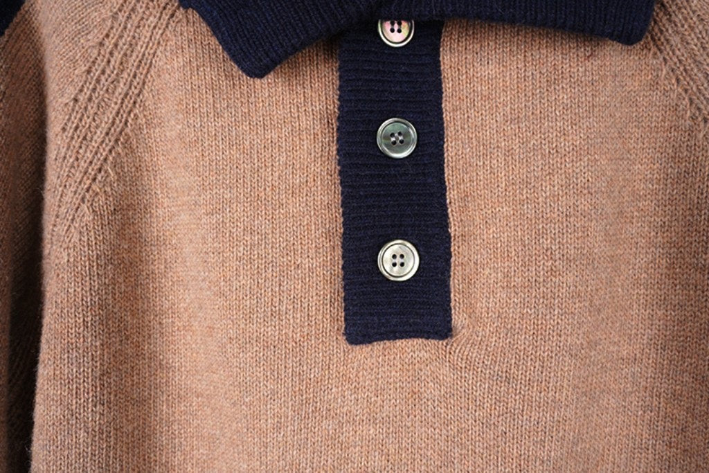 Unisex collared knit sweater  TREND
