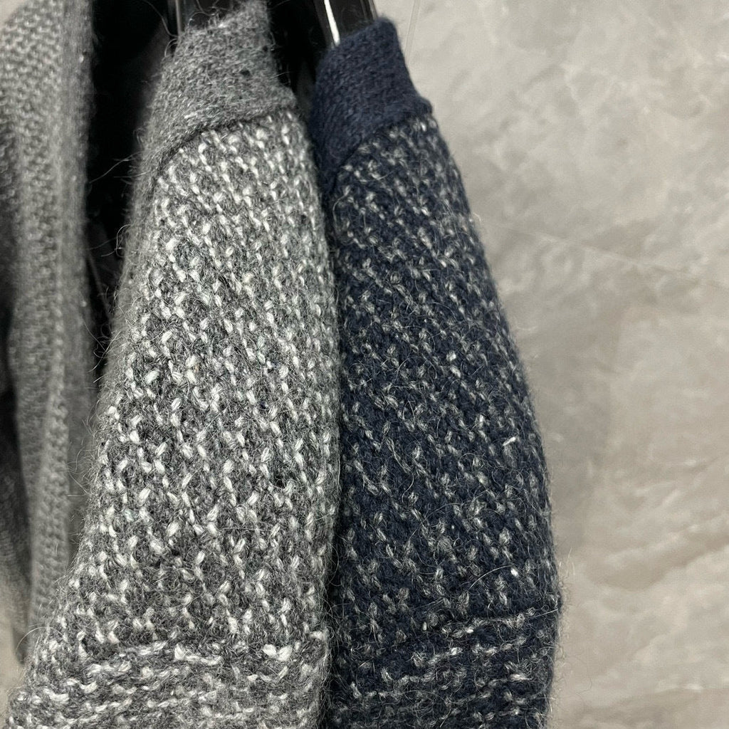 2025SS Snowflake Chunky Knit Cardigan  TREND