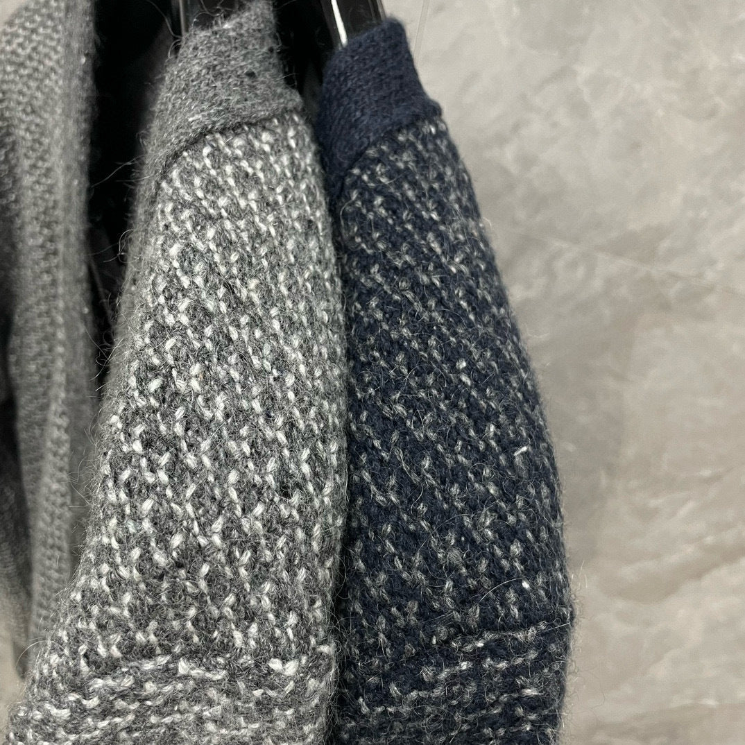2025SS Snowflake Chunky Knit Cardigan  TREND