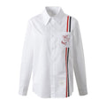 Womens dog embroidered shirt