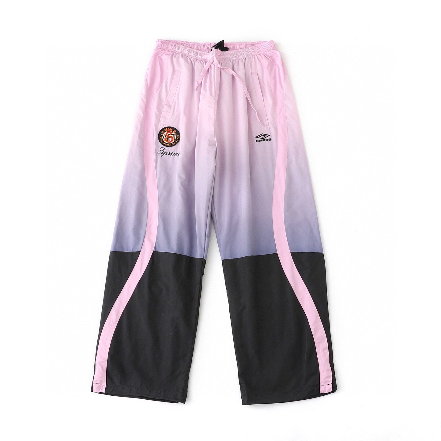 Gradient Embroidered Logo Zip Track Pants