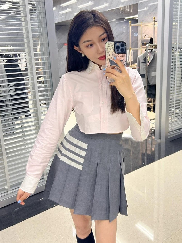2025SSS Womens belly button-down shirt  TREND