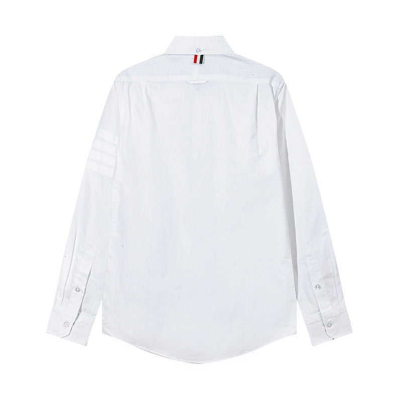 Mens four-bar collar mid-ribbon shirt????¨¤?¨¤??¨º?  TREND