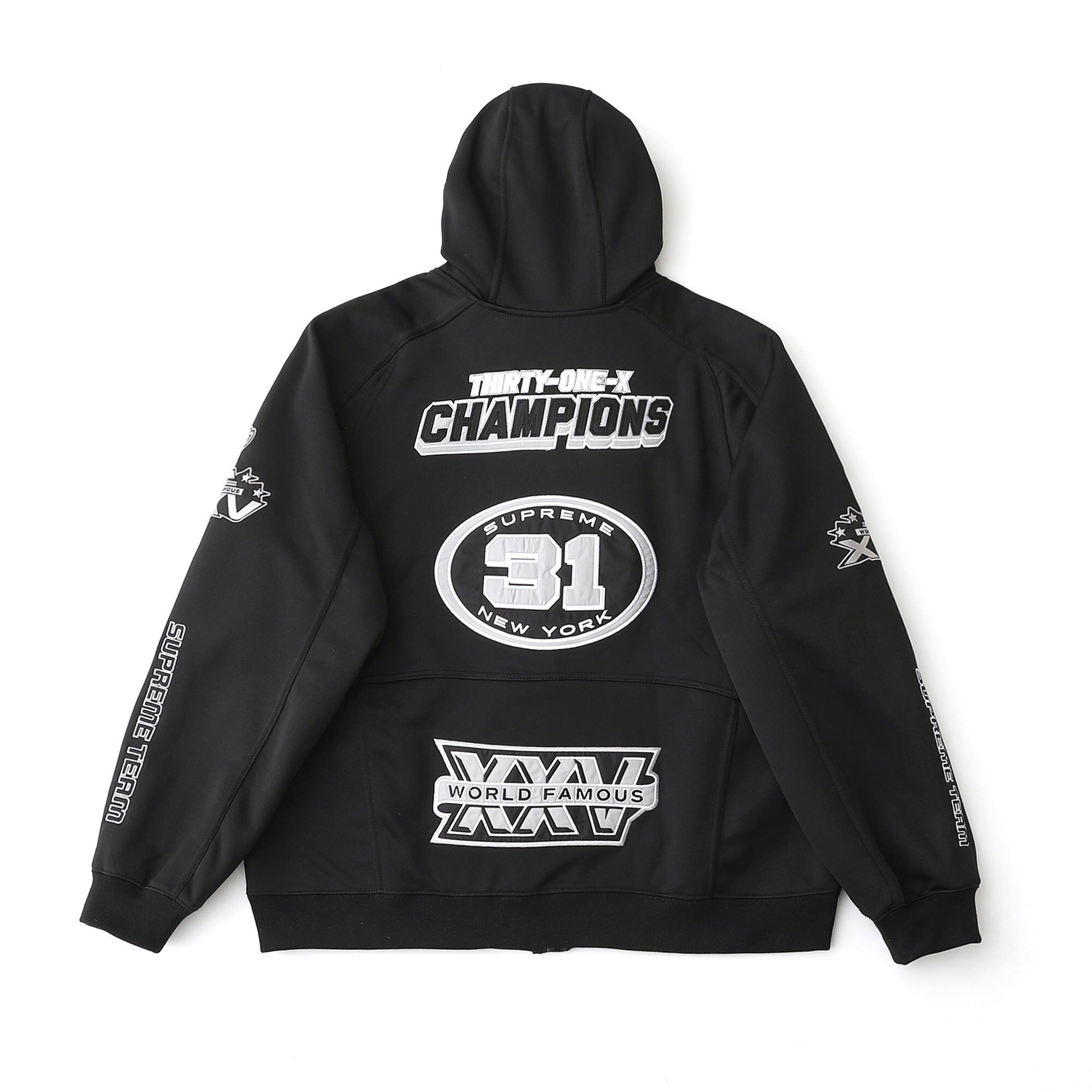 Twill Appliqué Embroidered Hoodie