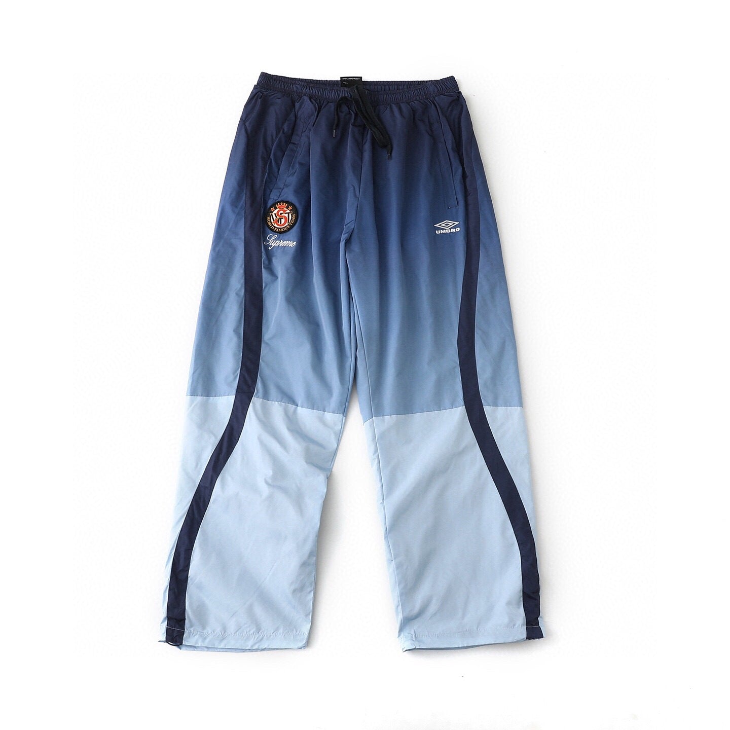 Gradient Embroidered Logo Zip Track Pants