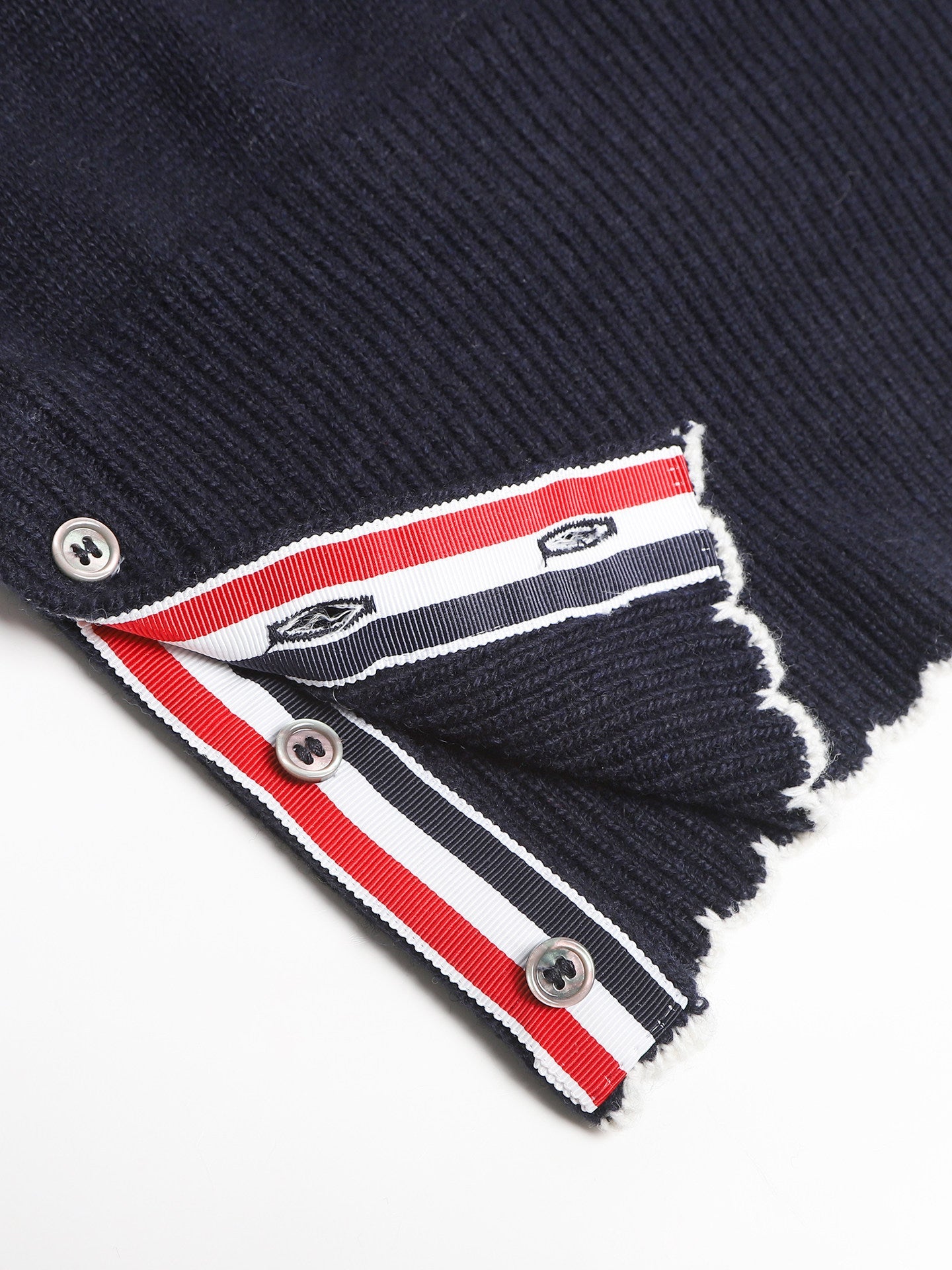 2026SS Men's Four-Stripe Crew Neck Knit Sweater