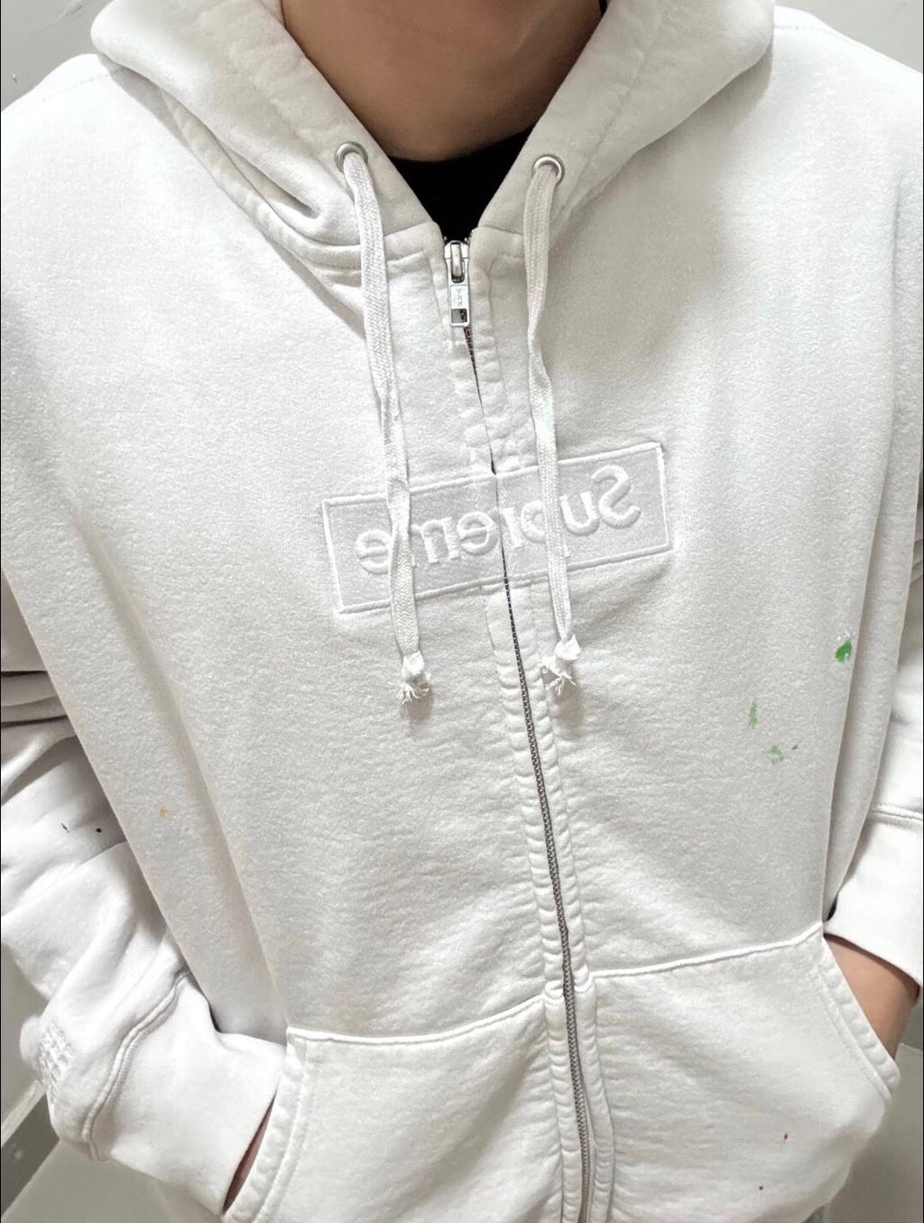 Ink Splash Zip Hoodie