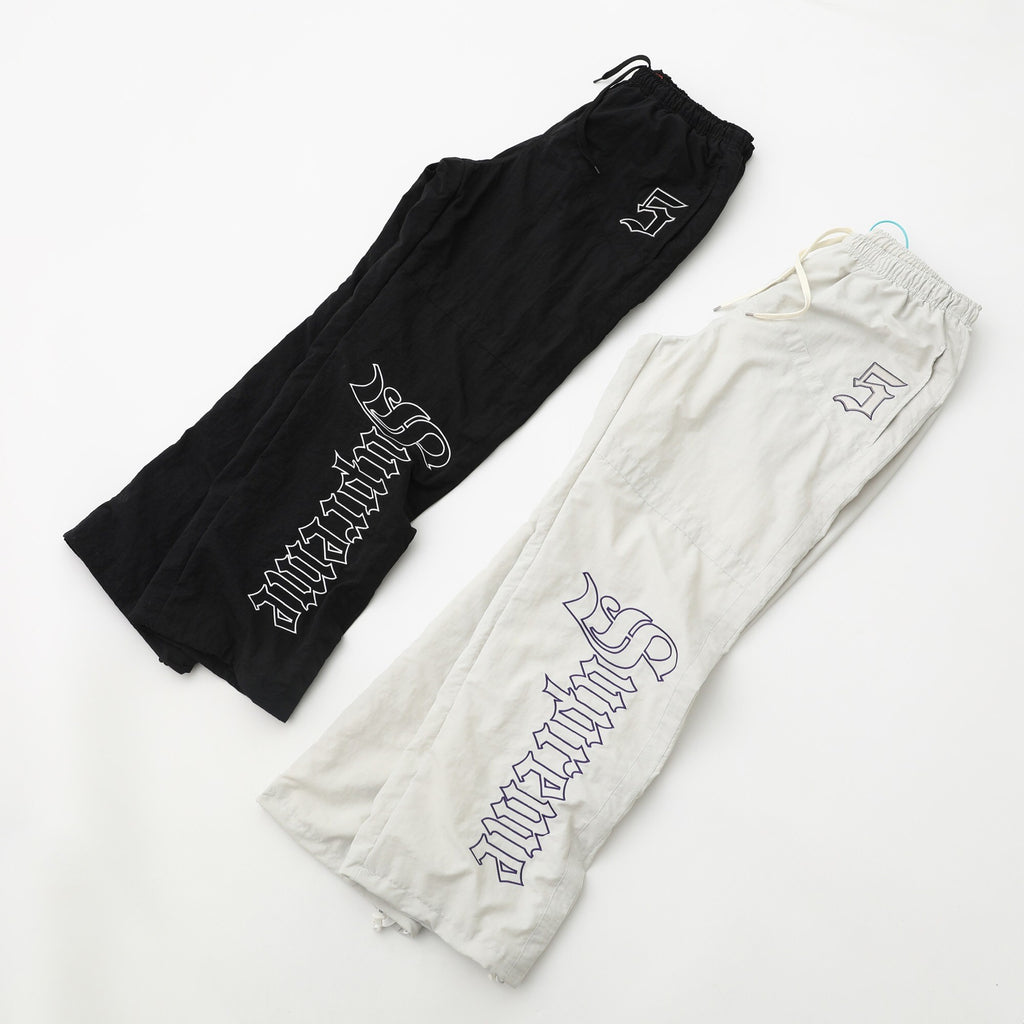 Logo Appliqué American-Style Pants
