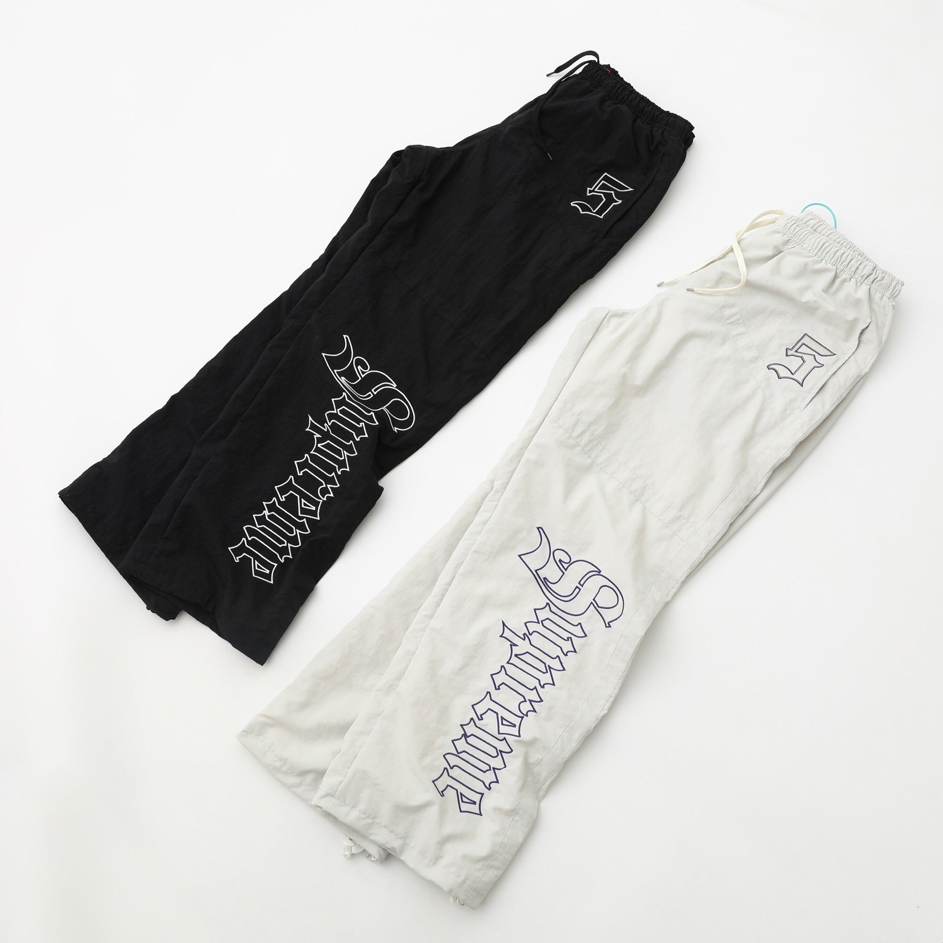 Logo Appliqué American-Style Pants