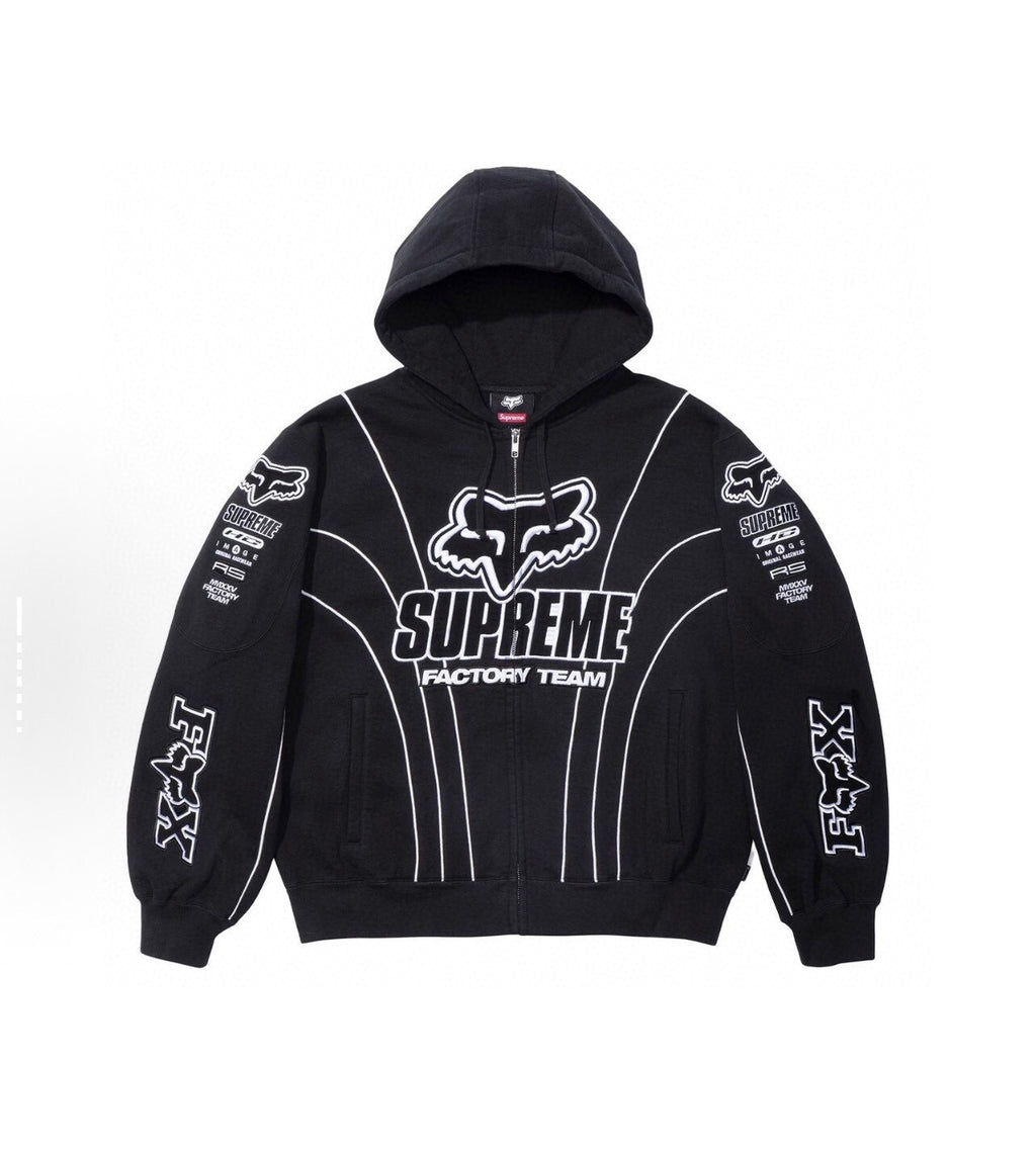 Graphic Print Zip-Up Hoodie