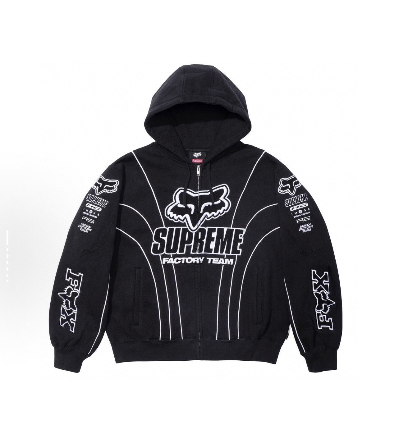 Graphic Print Zip-Up Hoodie