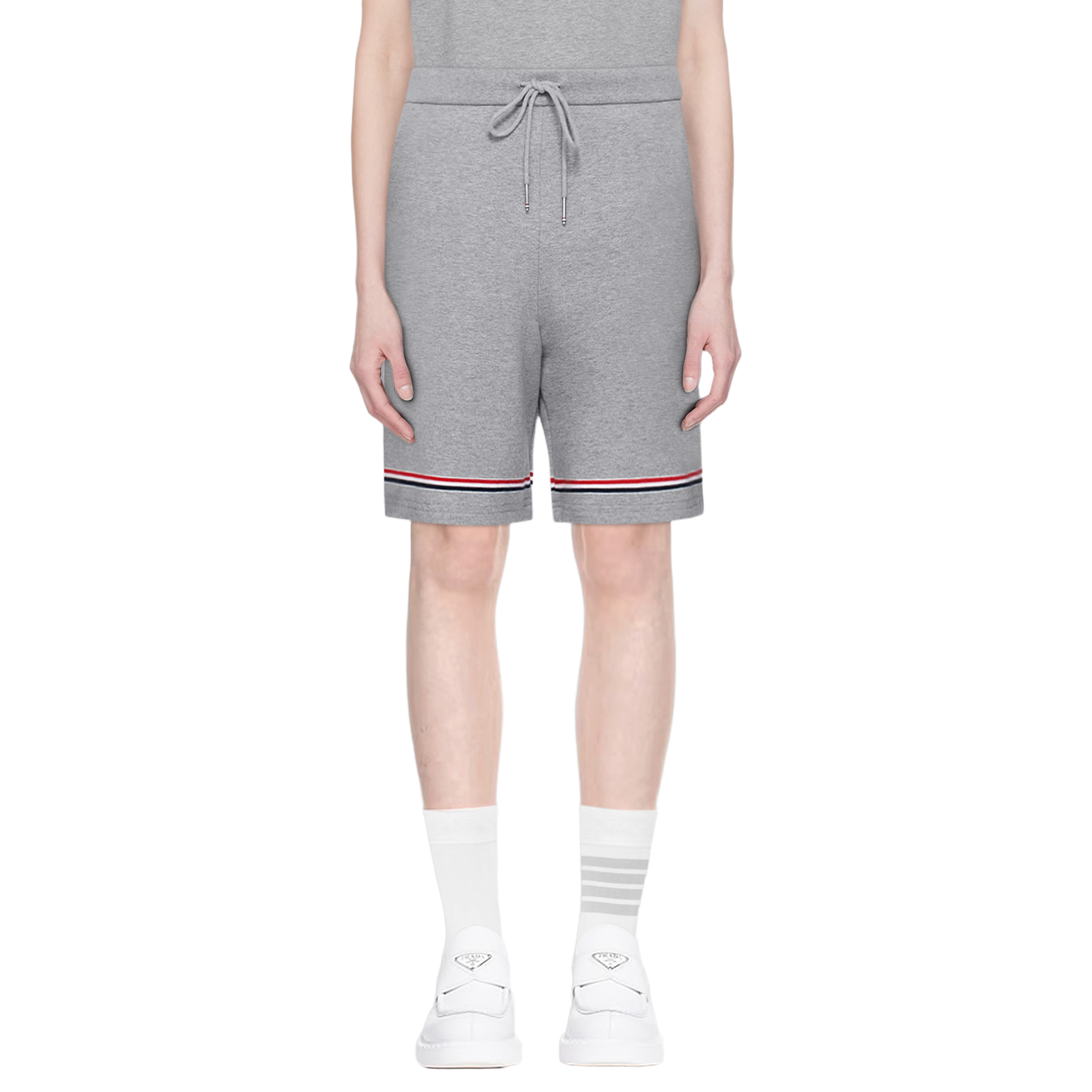 White side four bar shorts????¡§¡è?¡§¡è??¡§o?  TREND