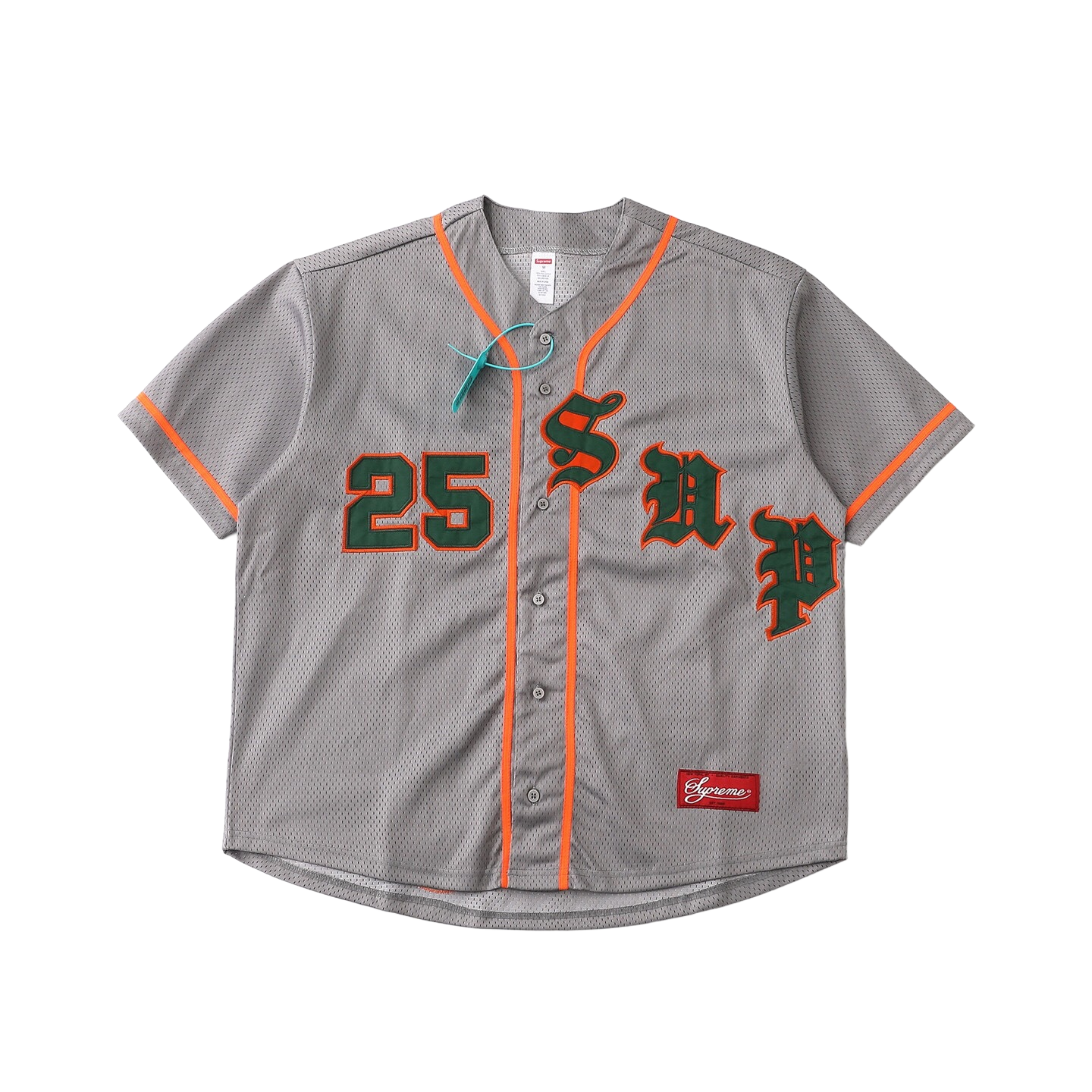Gothic Sanskrit Twill Appliqué Mesh Baseball Jersey