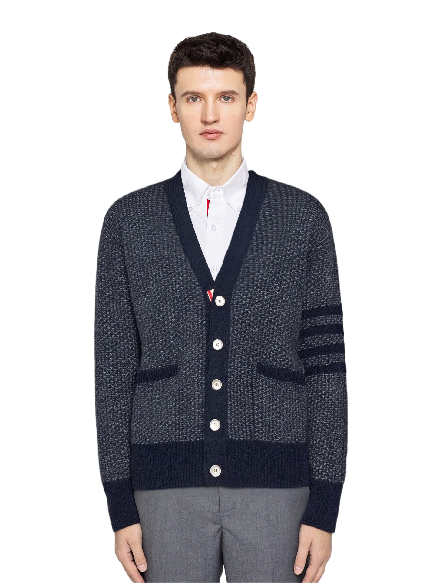 2025SSS Chunky Knit Sweater Jacket  TREND