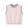 2025SS  Colorblock plaid vest  TREND