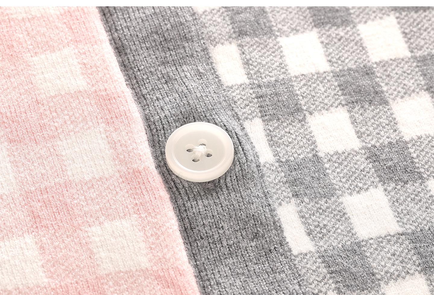 2025SS  Wool plaid cardigan  TREND