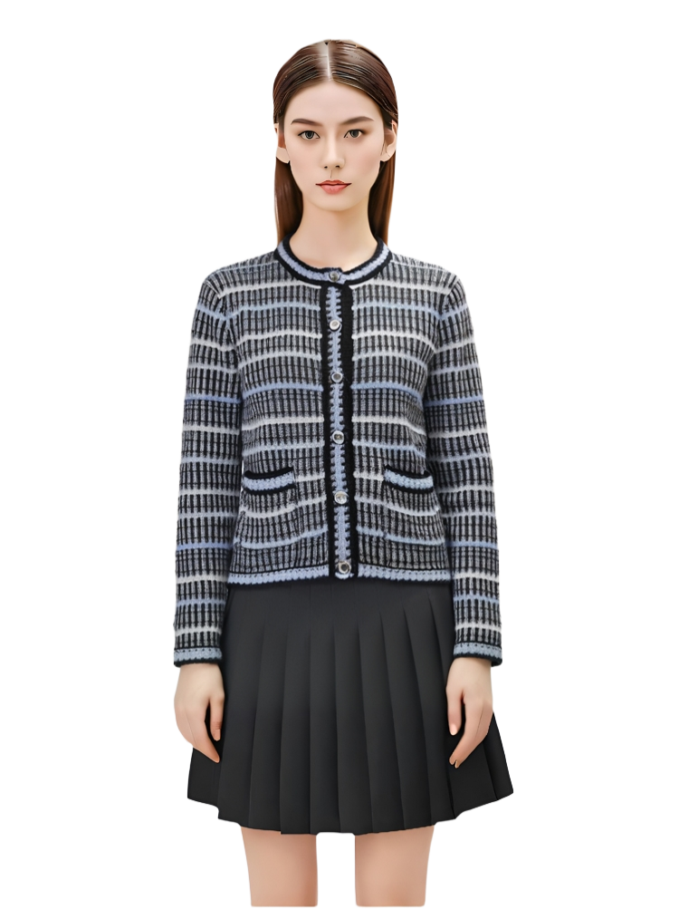 Womens Tweed style knitted cardigan  TREND