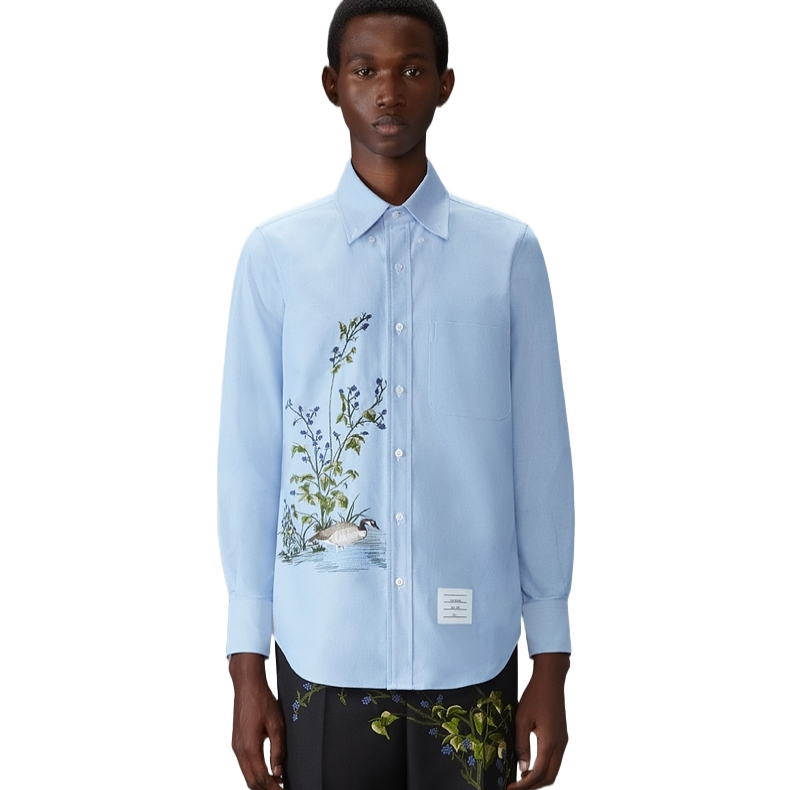 2025SS   Embroidered Oxford Shirt  TREND