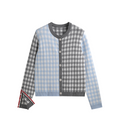 2025SS  Wool plaid cardigan  TREND
