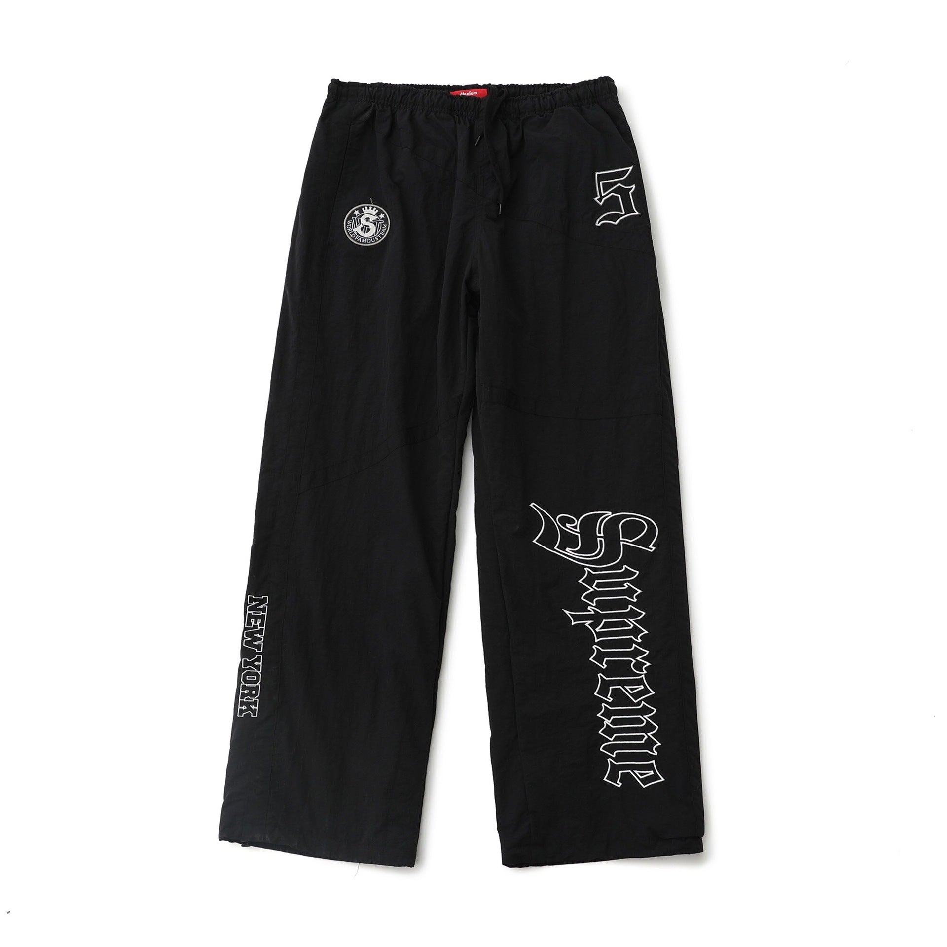 Logo Appliqué American-Style Pants