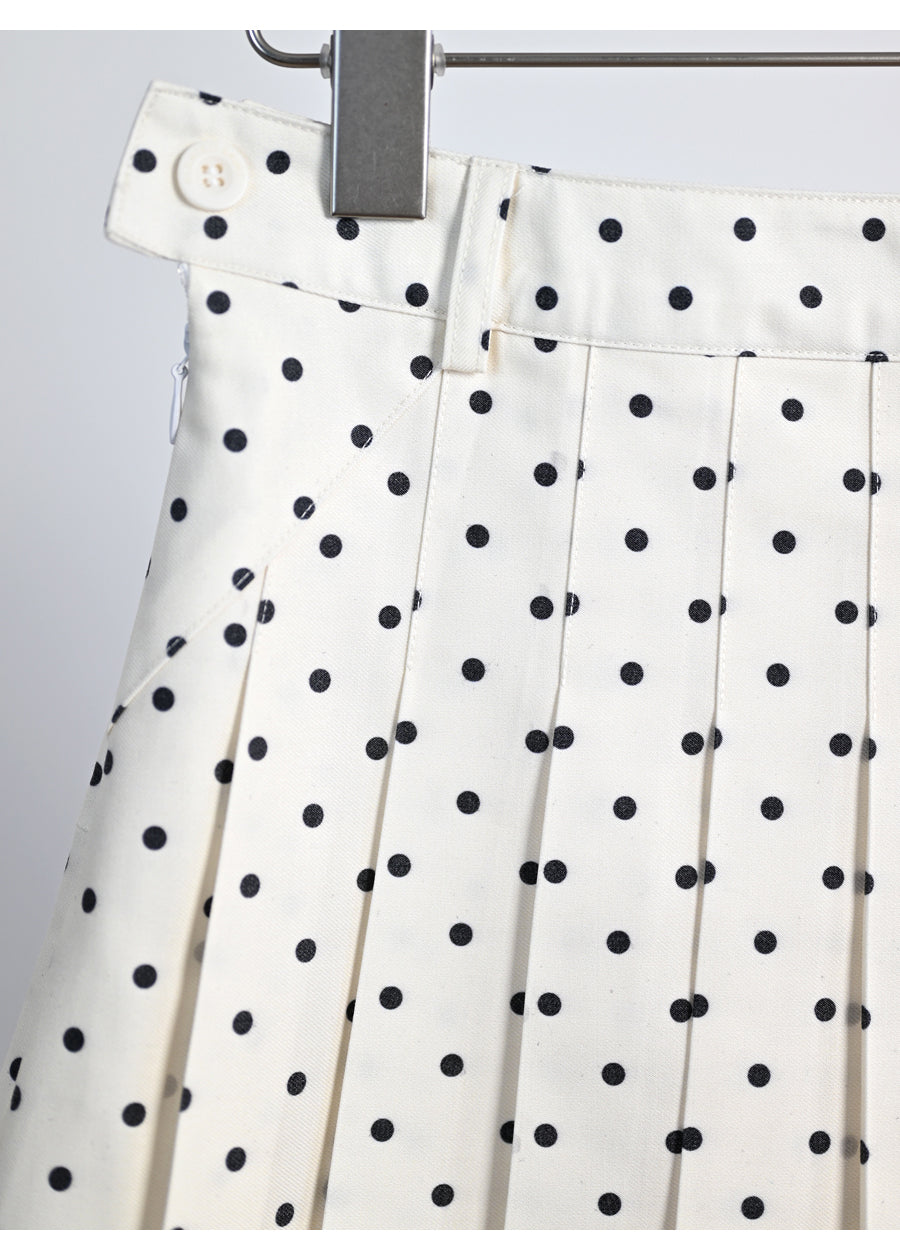 Polka dot high-waisted skirt  TREND