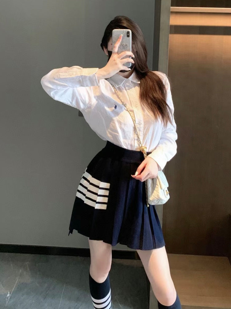  Womens short pleated skirt  TREND
