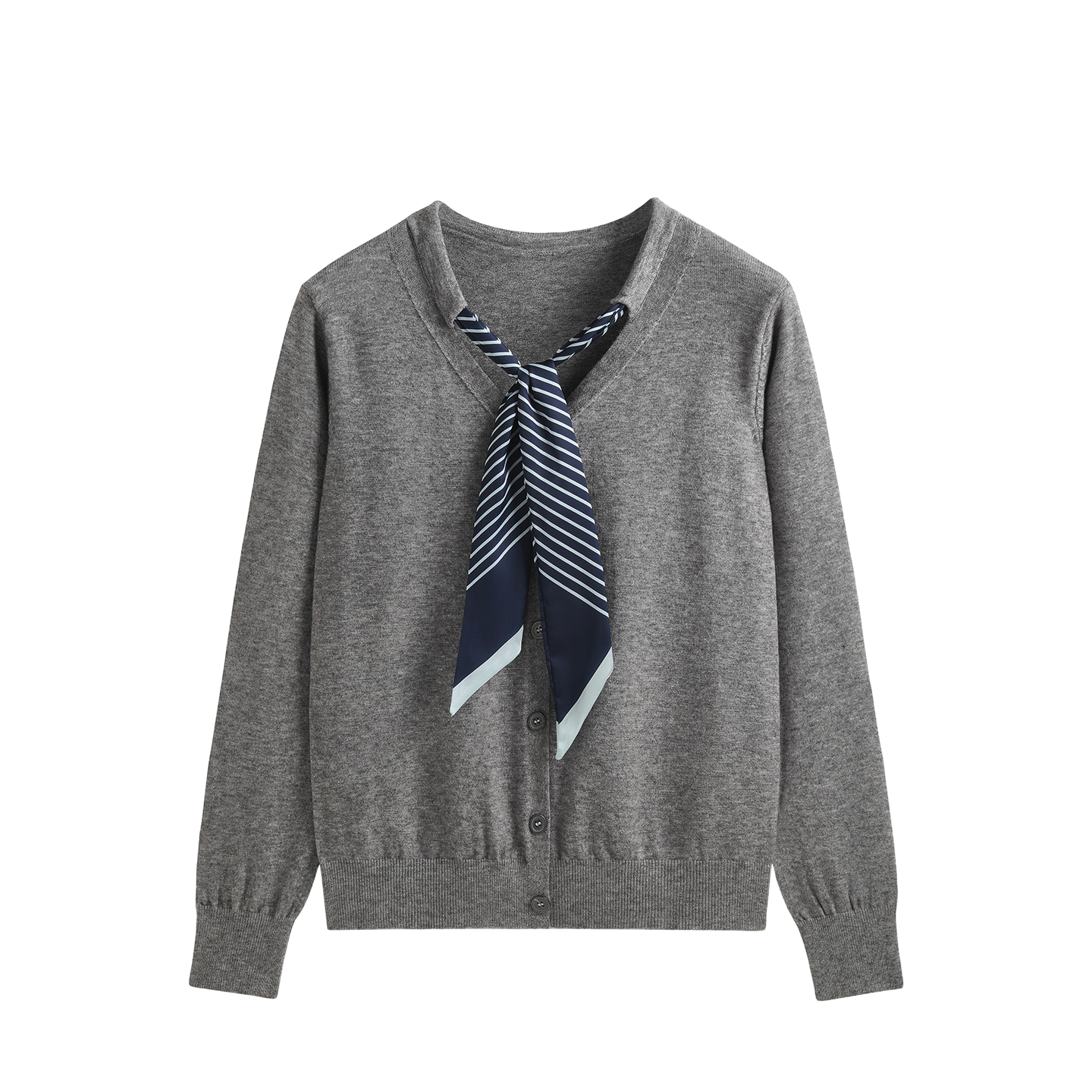 2025SS Tie-knitted scarf bow cardigan  TREND
