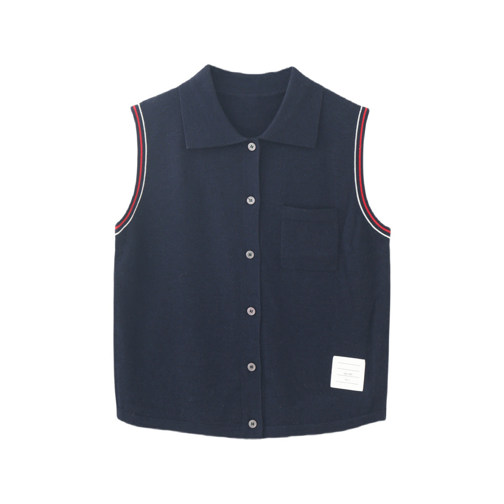 Knitted vest T-shirt
