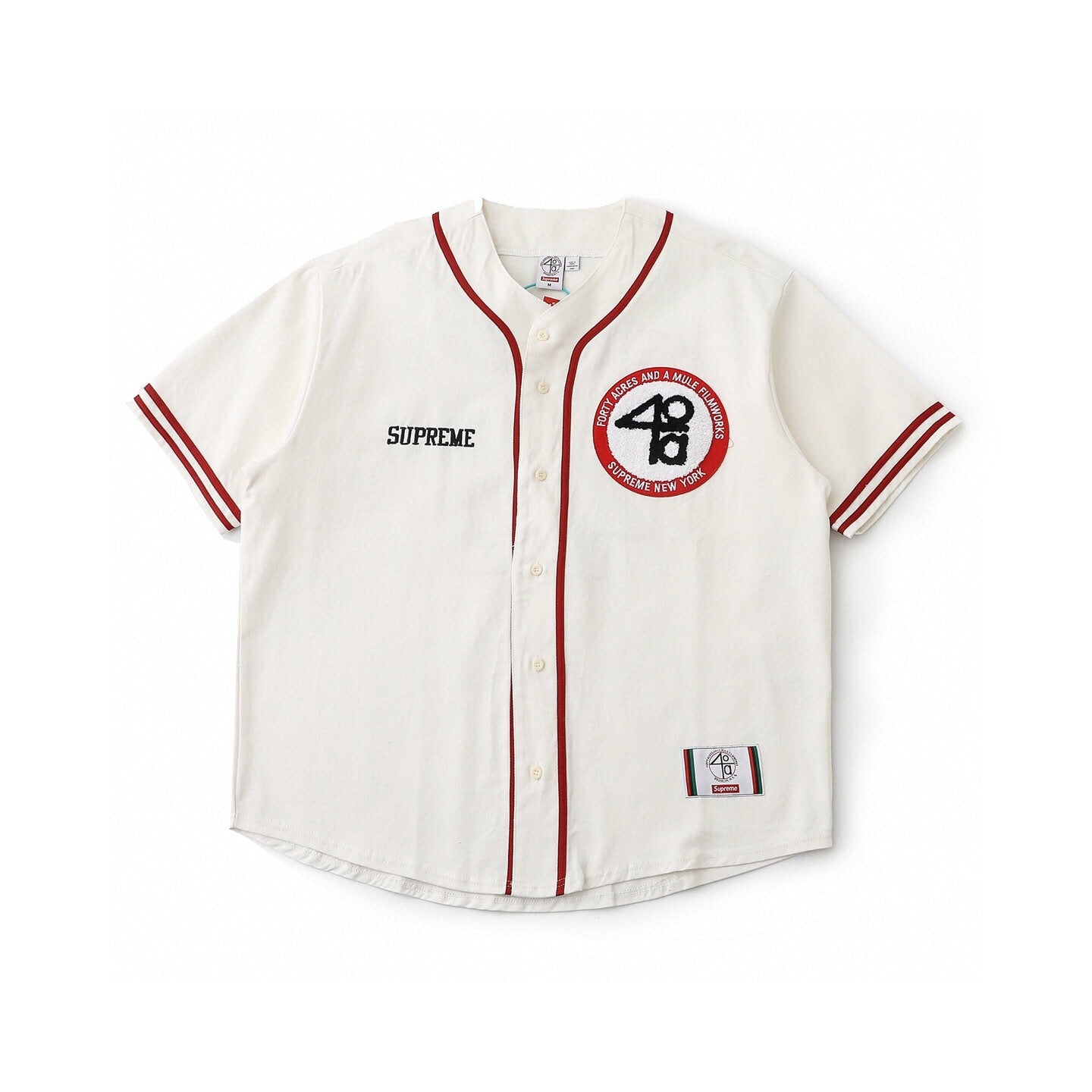 Back Number Logo Baseball Jersey