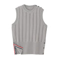 Open-knit sleeveless top