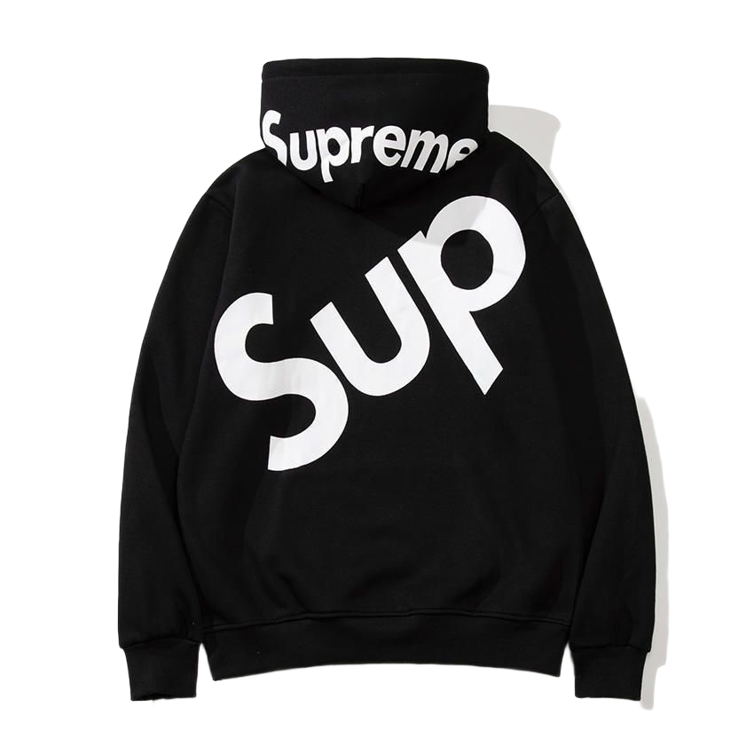 Embroidered Letter Print Pullover Hoodie