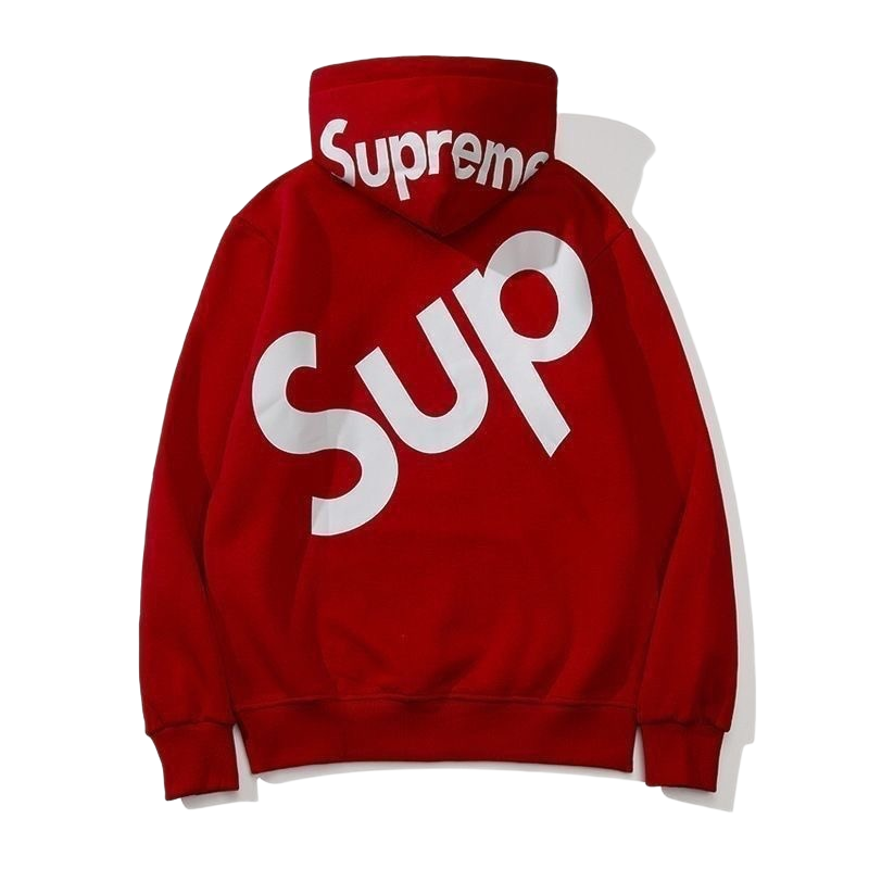 Embroidered Letter Print Pullover Hoodie