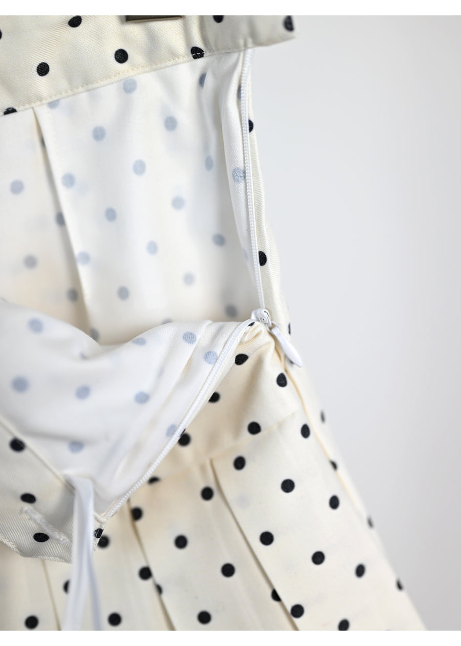 Polka dot high-waisted skirt  TREND